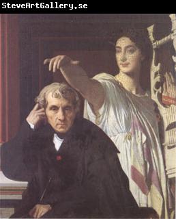 Jean Auguste Dominique Ingres The Composer Cherubini with the Muse of Lyric Poetry (mk05)